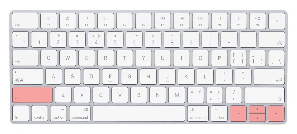 Mac 打字 技巧 選取文字 快捷鍵