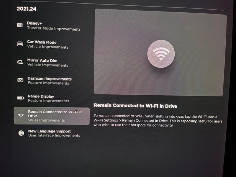 特斯拉 Tesla 更新 2021.24