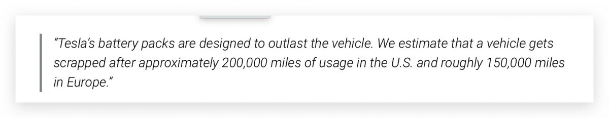特斯拉 Tesla 影響力報告 電池耗損