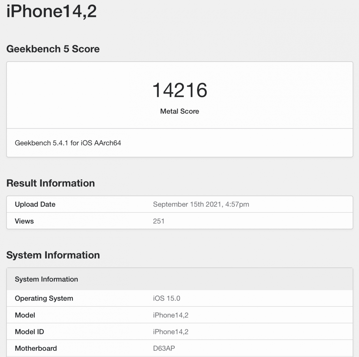 iPhone 13 A15 Bionic 跑分