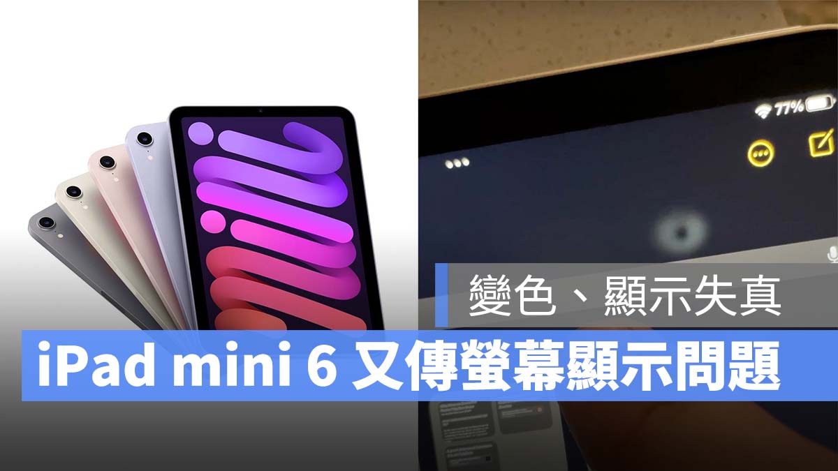 iPad mini 6 顯示問題