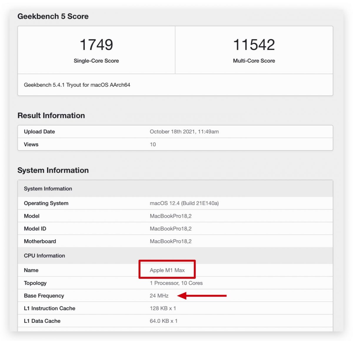 M1 Pro M1 M1 Max 跑分數據 性能 10 月 Mac 發表會