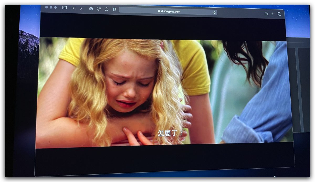 Disney+ 字幕黑底