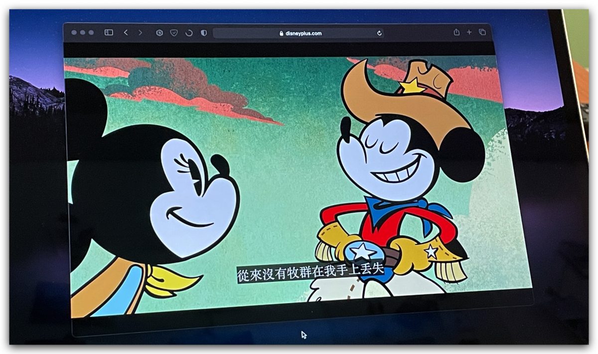 Disney+ 字幕黑底
