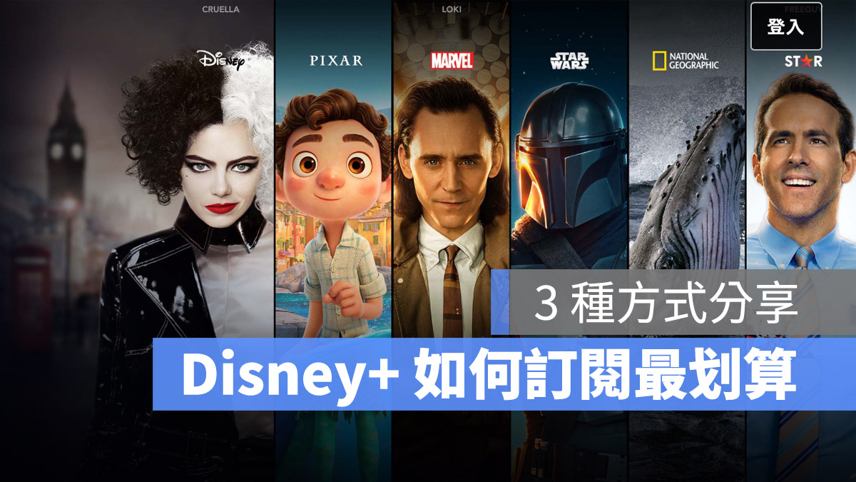 Disney+ 台灣收費 訂閱方案