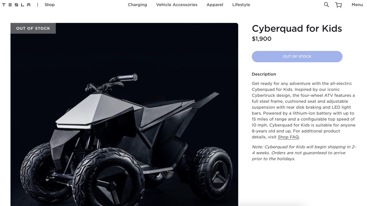 特斯拉 Tesla Cybertruck Cyberquad