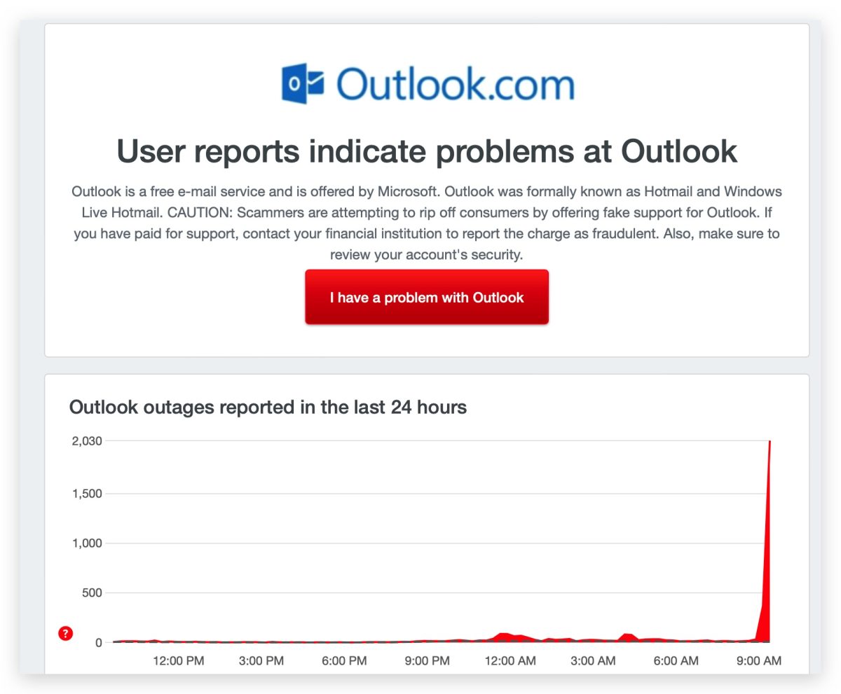 Outlook 異常 iPhone 顯示「無法驗證伺服器識別身份」錯誤訊息