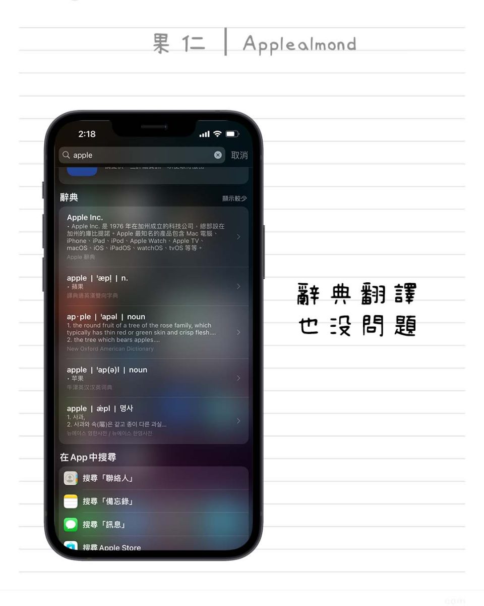 蘋圖解 iPhone Spotlight