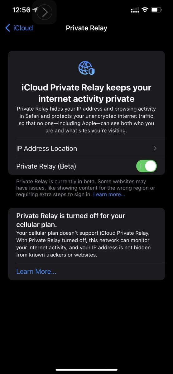 iCloud 私密轉送