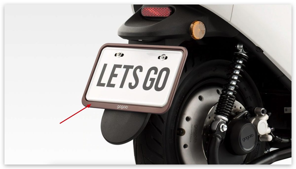 Gogoro 車牌 車牌歪掉