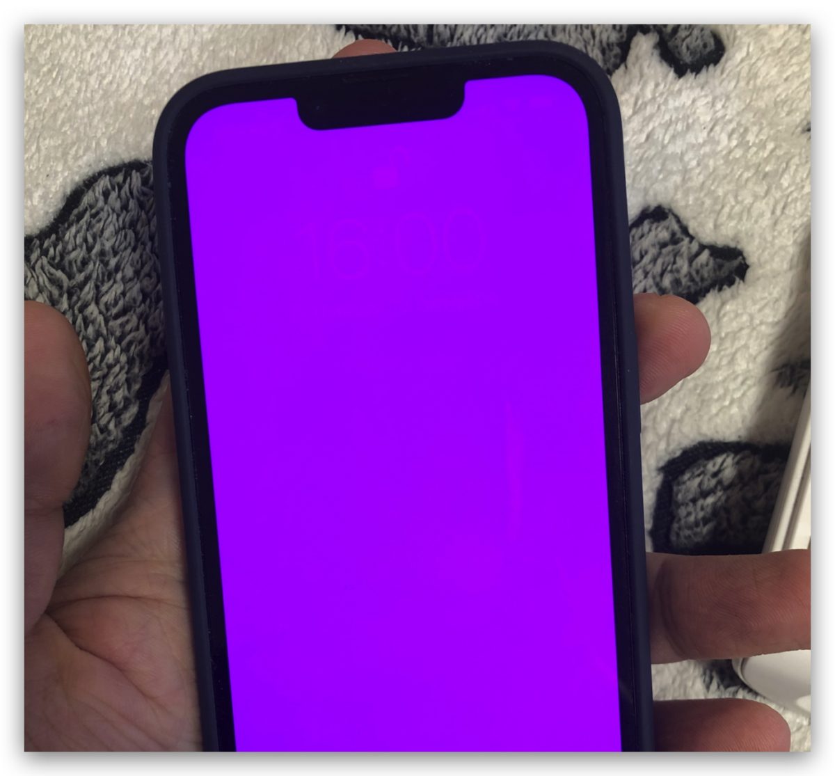 iPhone 螢幕變紫色