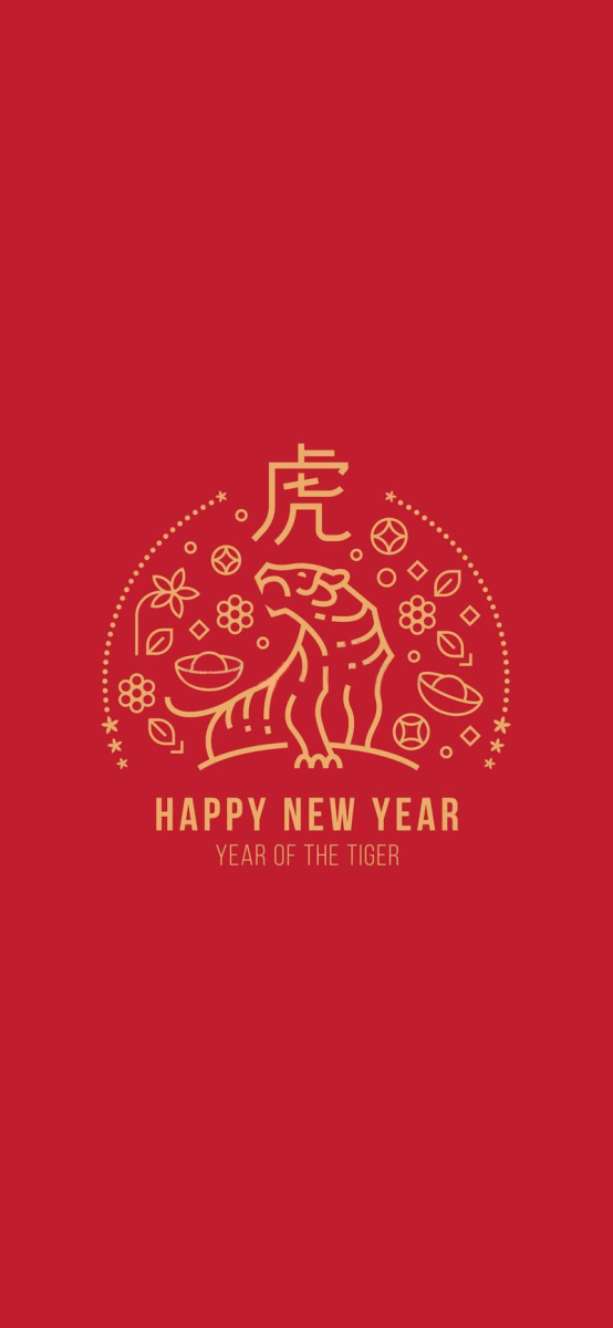 2022 虎年春節 過年桌布