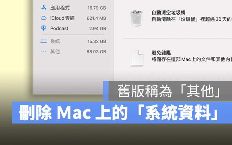 Mac 儲存空間的「其他」或「系統資料」如何清除？這 10 個方法推薦
