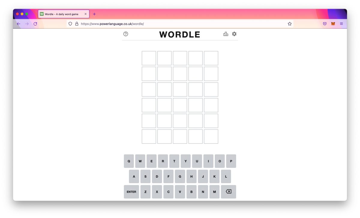 Wordle 猜字遊戲 紐約時報