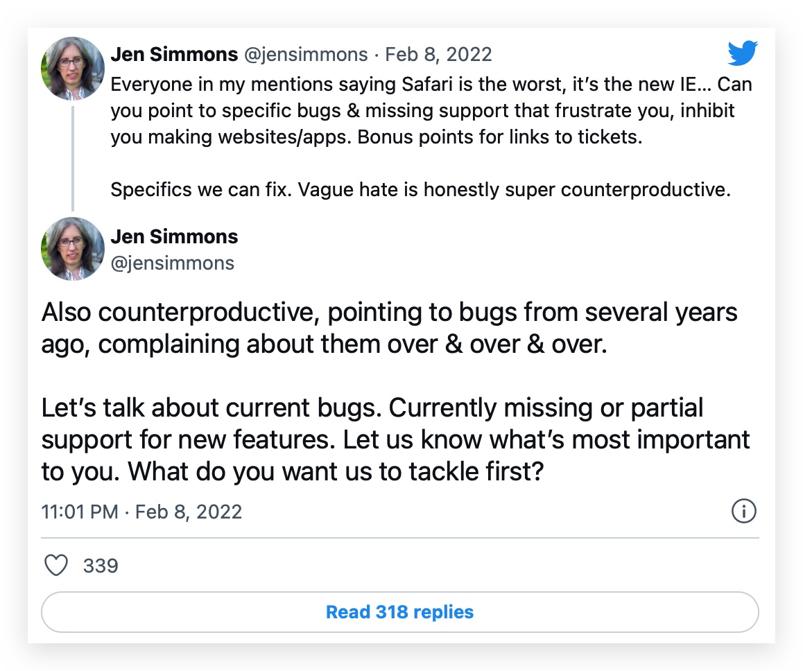 Safari Bug IE