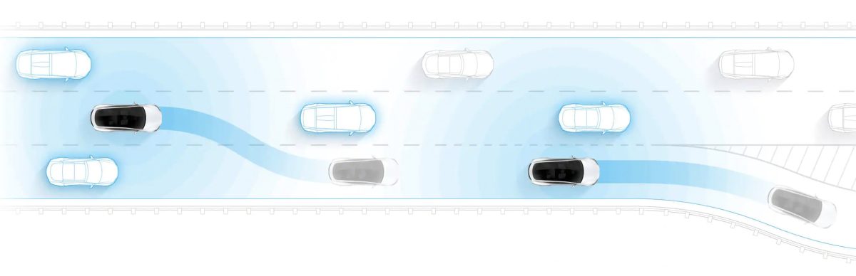 特斯拉 Tesla Autopilot 自動換車道 幻影煞車