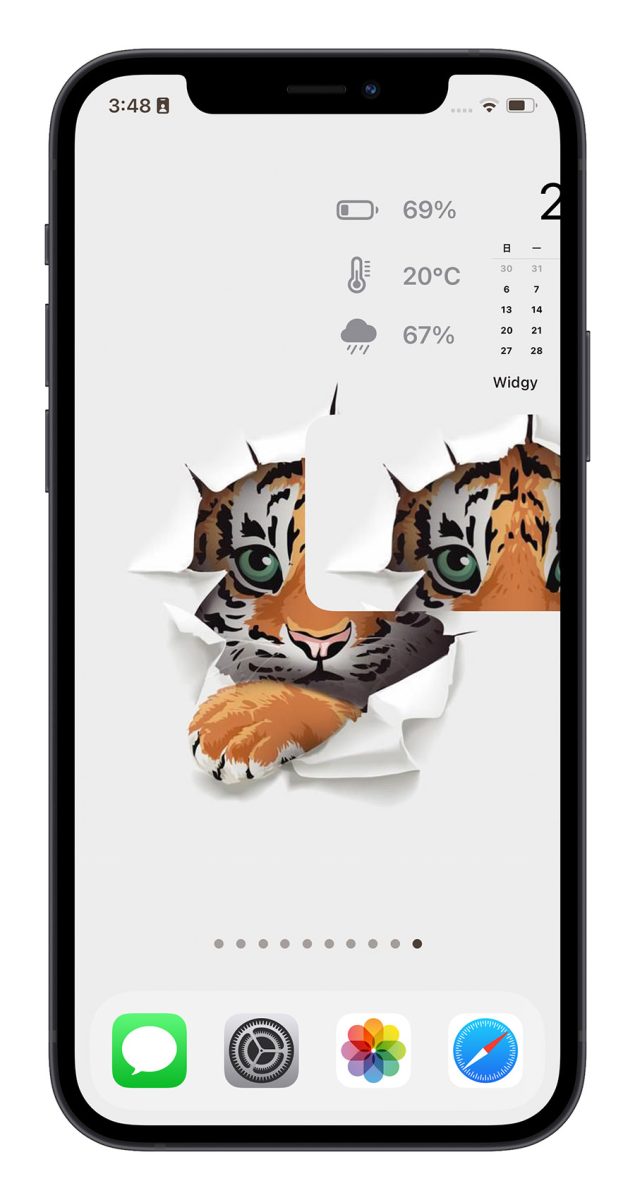 iPhone 透明桌布 透明 icon 《Yidget》 Widget 小工具