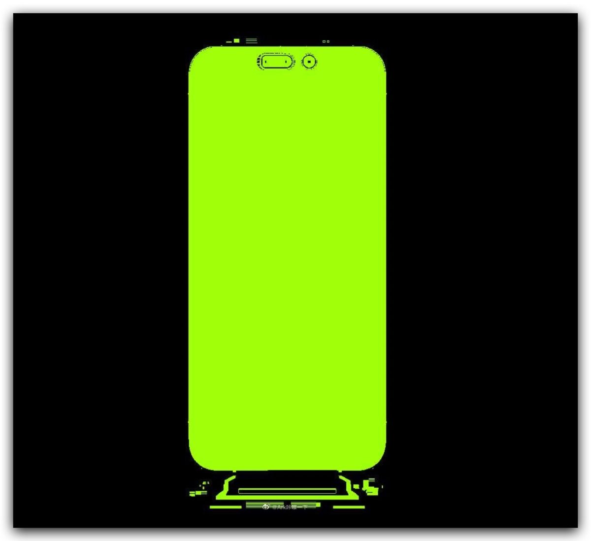 iPhone 14 Pro 瀏海 打孔 設計稿外流