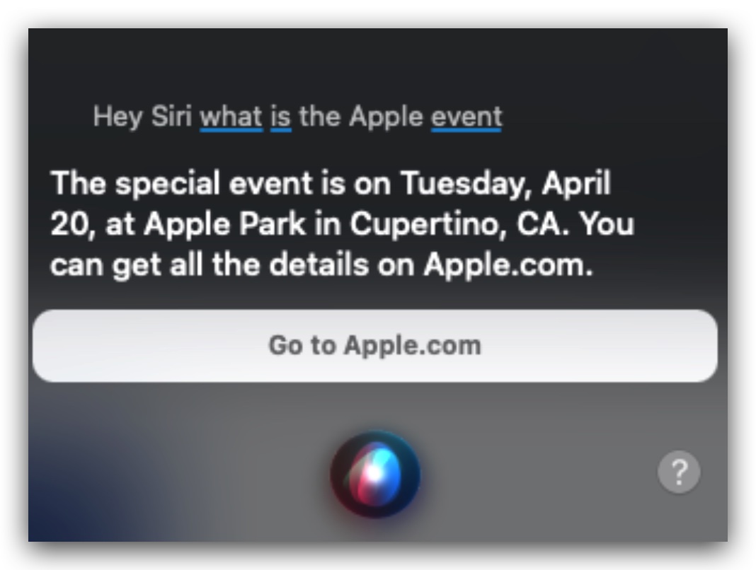 蘋果春季發表會 Siri