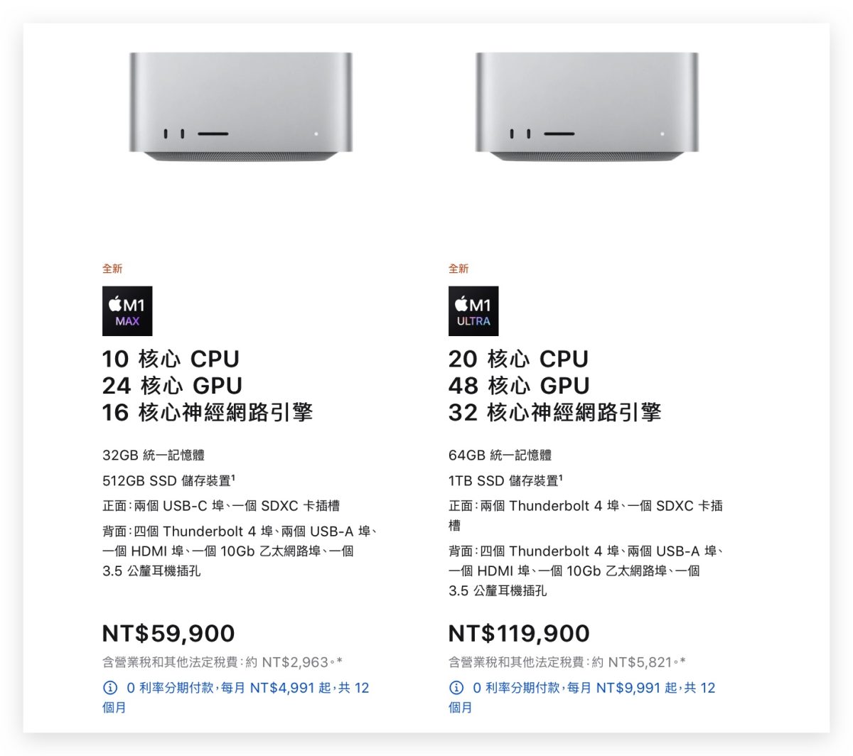 Mac Studio 規格 外型 售價 日期