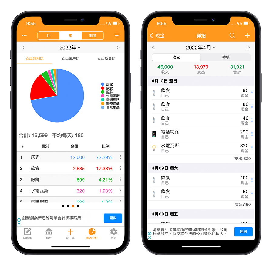 記帳理財 App 天天記帳