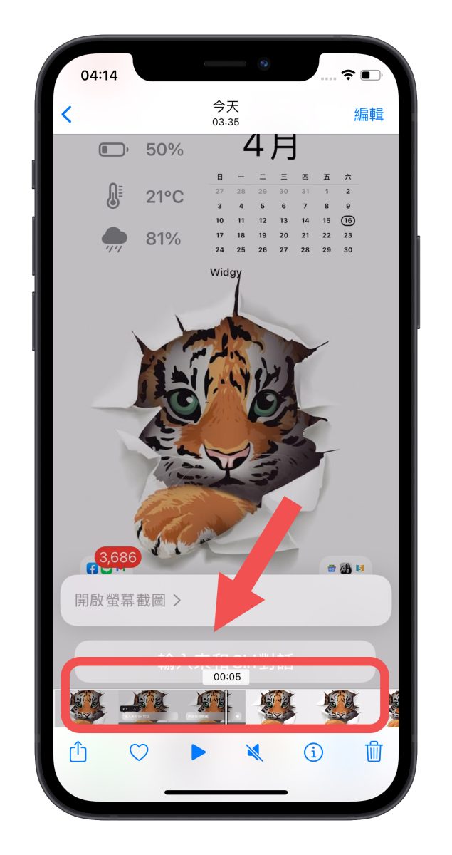iPhone 螢幕截圖