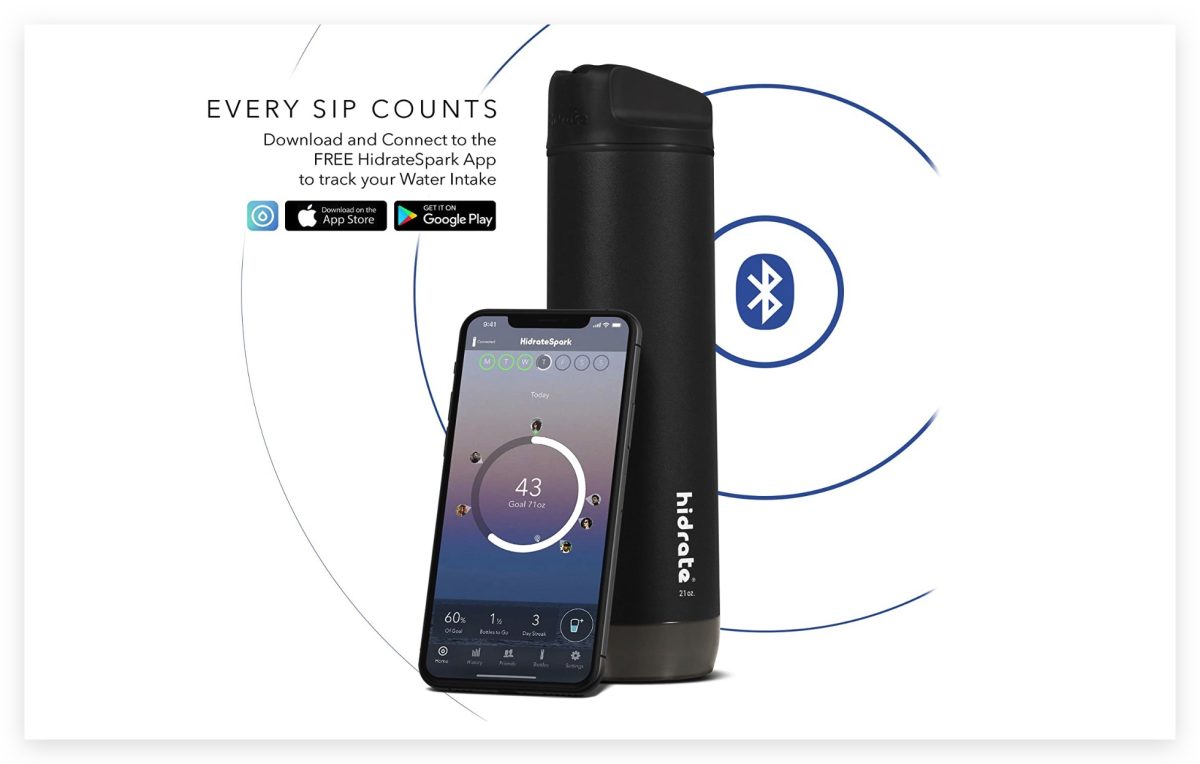 Apple HidrateSpark 智慧水壺