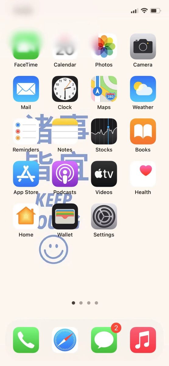 iPhone 左上角模糊