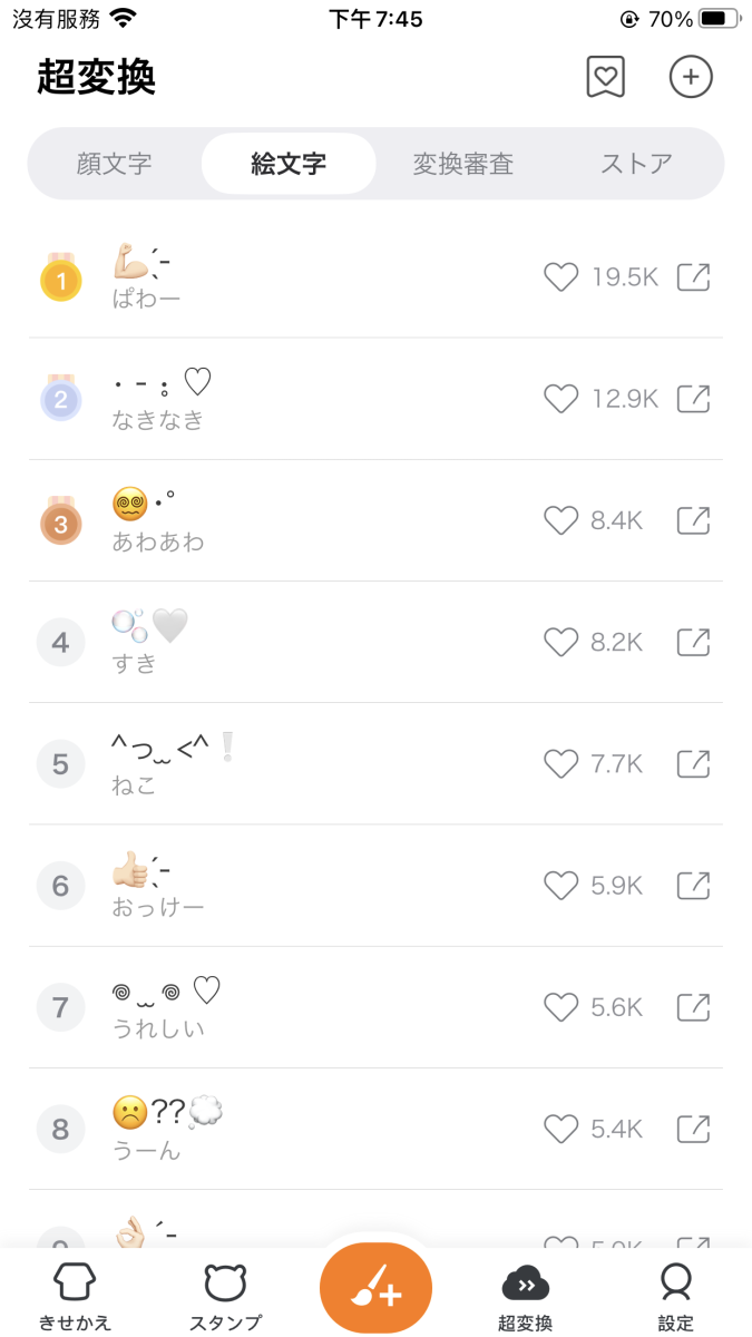iPhone 顏文字 鍵盤