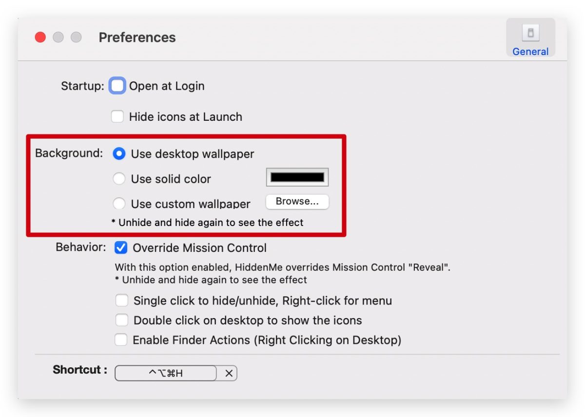 HiddenMe Mac 小工具 隱藏桌面檔案
