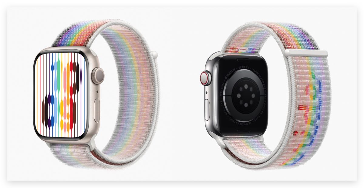 Apple Watch. 同志驕傲月 彩虹錶帶