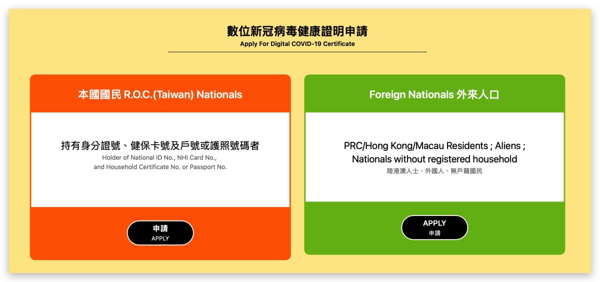 數位健康證明 數位確診證明