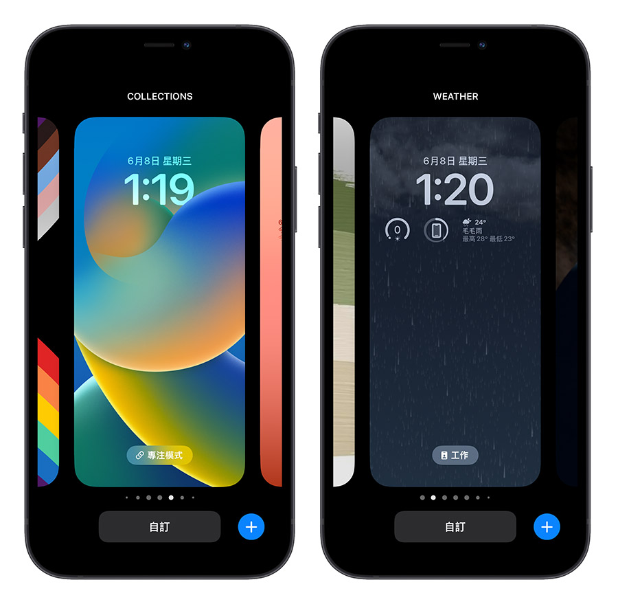 iOS 16 iPhone 鎖定畫面