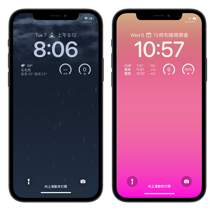 iOS 16 iPhone 鎖定畫面