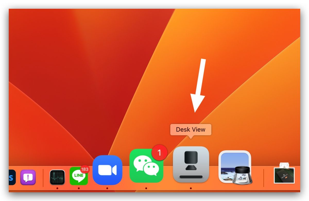 macOS 13 Desk View FaceTime 視訊