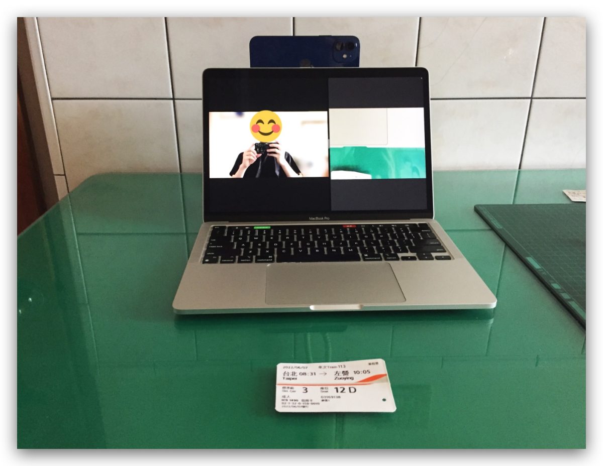 macOS 13 Desk View FaceTime 視訊