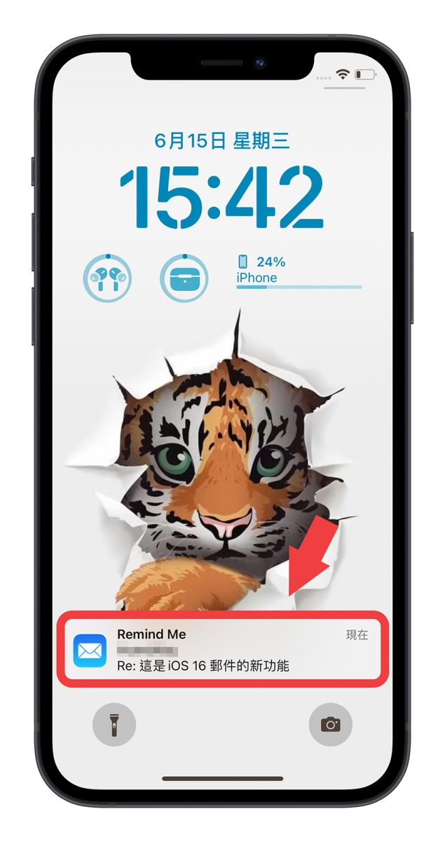 iOS 16 郵件 稍後提醒