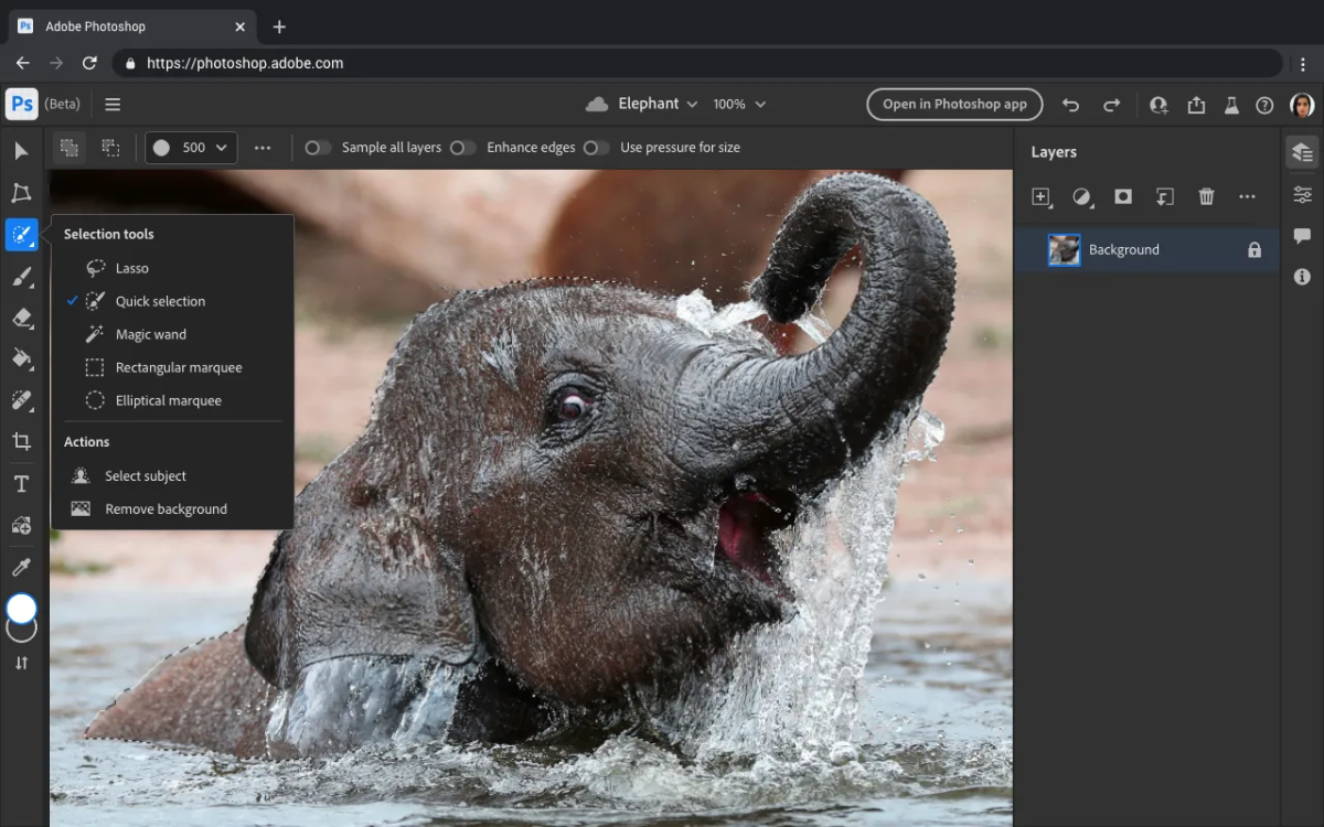 Adobe Photoshop Photoshop 網頁版