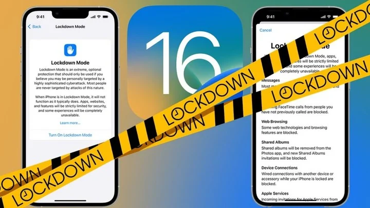 iPhone iOS 16 Lockdown