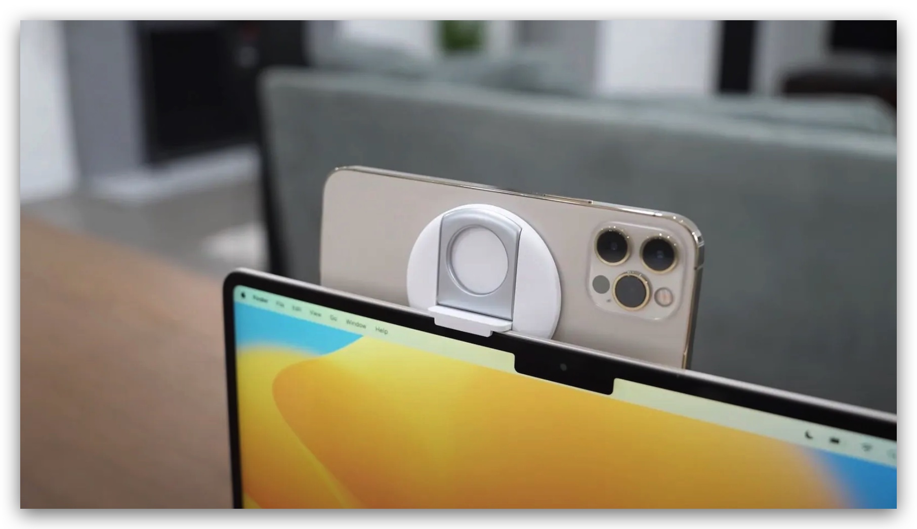macOS Desk View 支架 iPhone