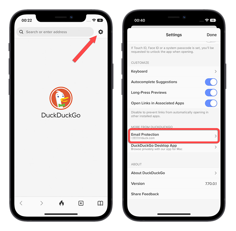 DuckDuckGo 隱私保護 Email 保護 隱藏我的電子郵件