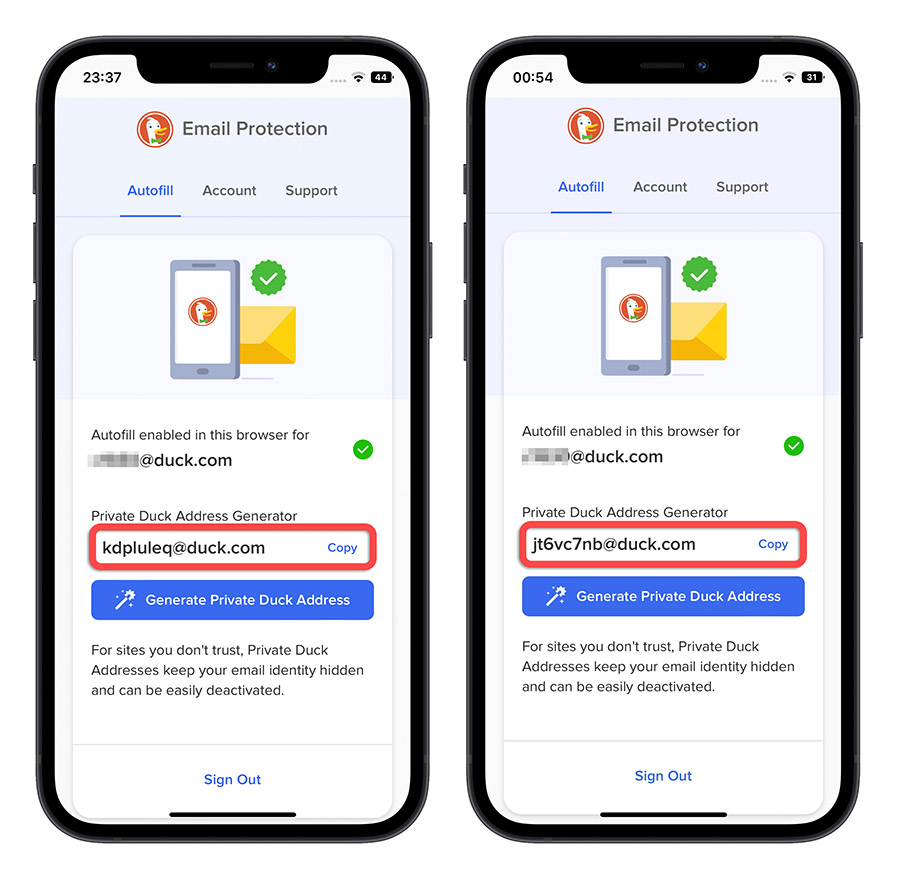 DuckDuckGo 隱私保護 Email 保護 隱藏我的電子郵件