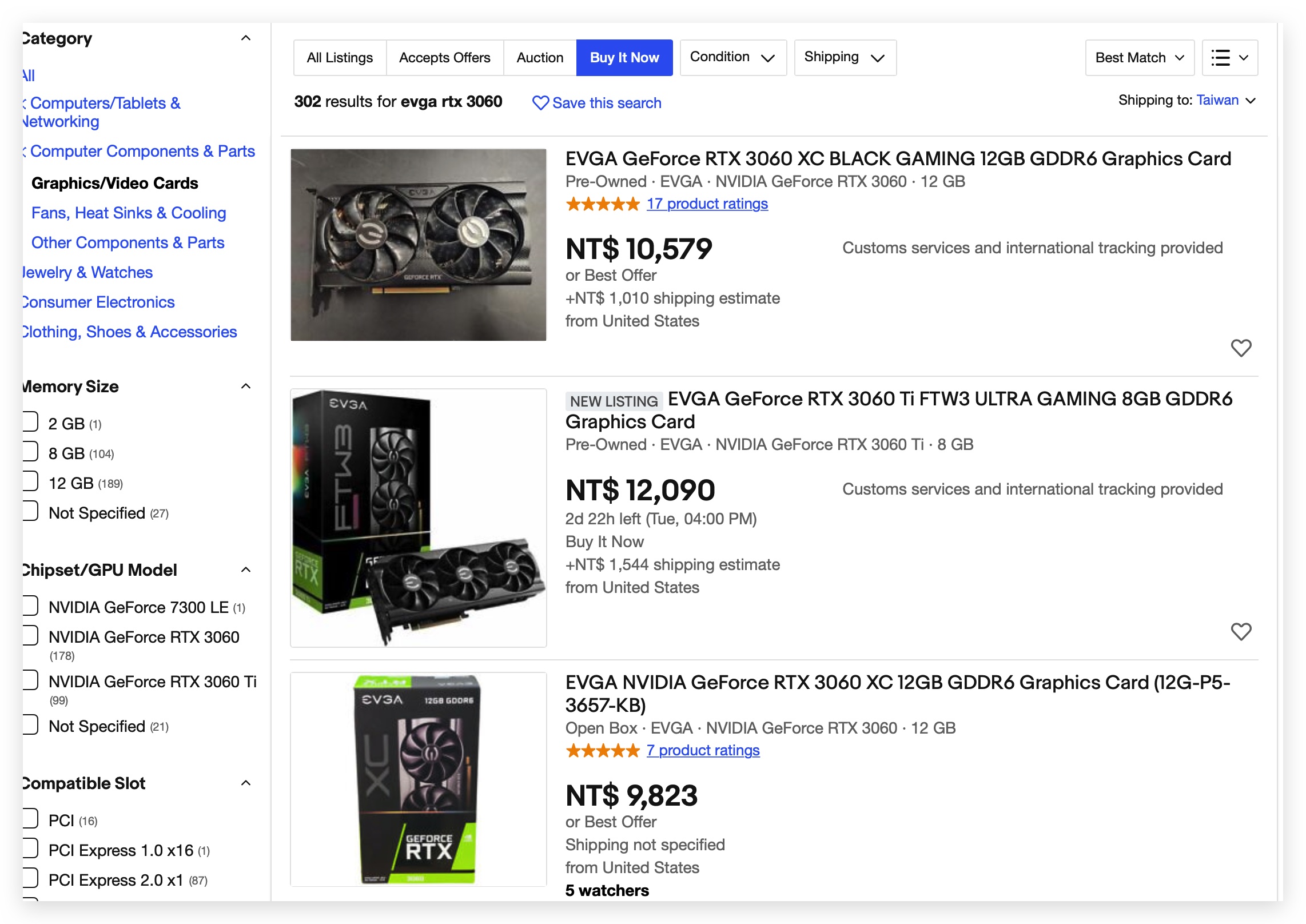 顯示卡 EVGA Nvidia GPU