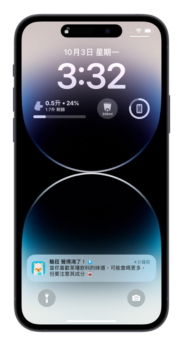 喝水提醒 App 推薦 鎖定畫面 Widget 小工具