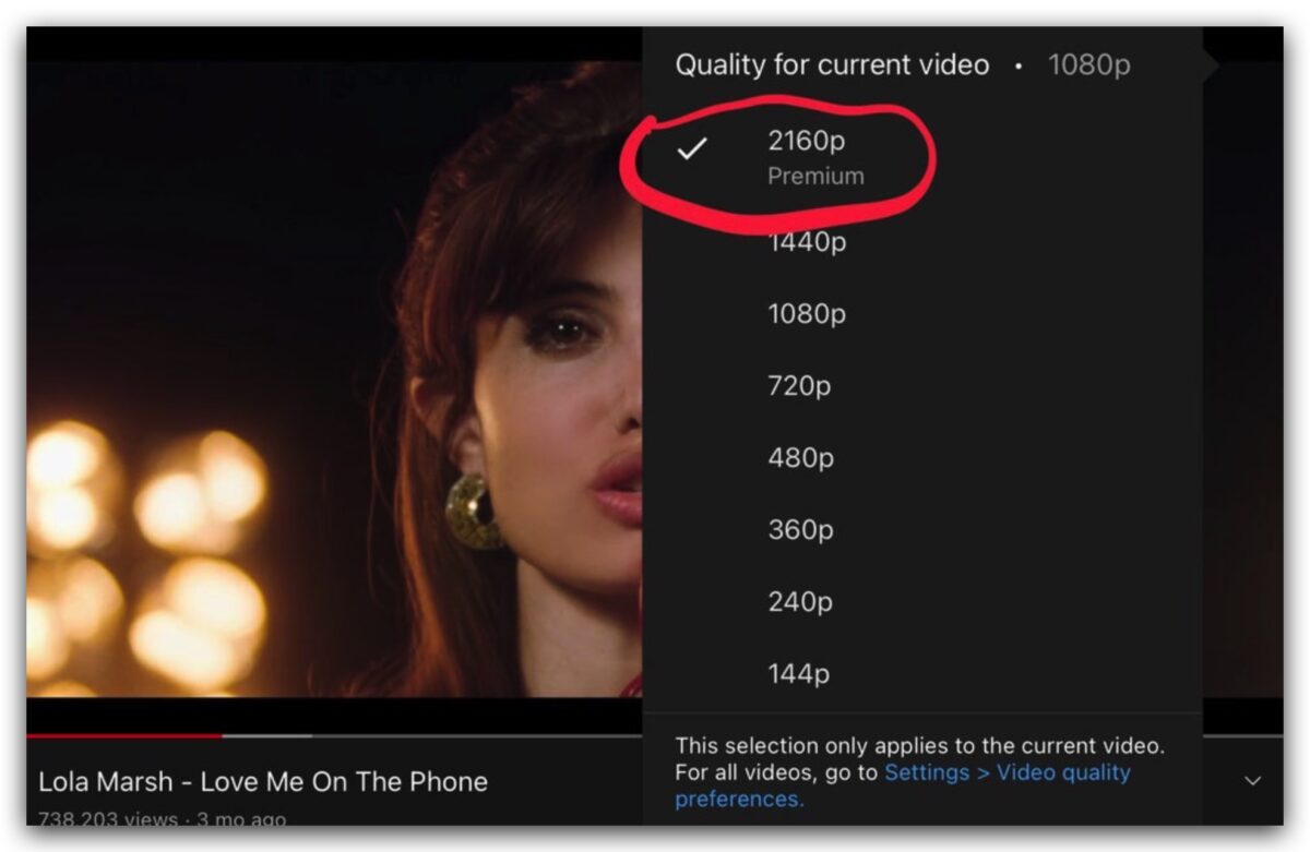 YouTube 4K Premium
