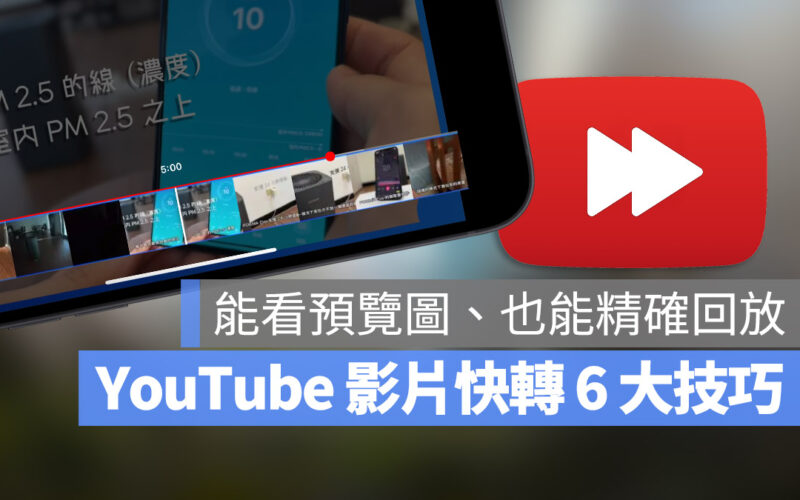 YouTube 快轉 倒轉 技巧 操作