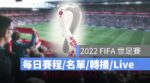世足賽賽程 世足賽轉播 世足賽直播 世足賽名單 fifa