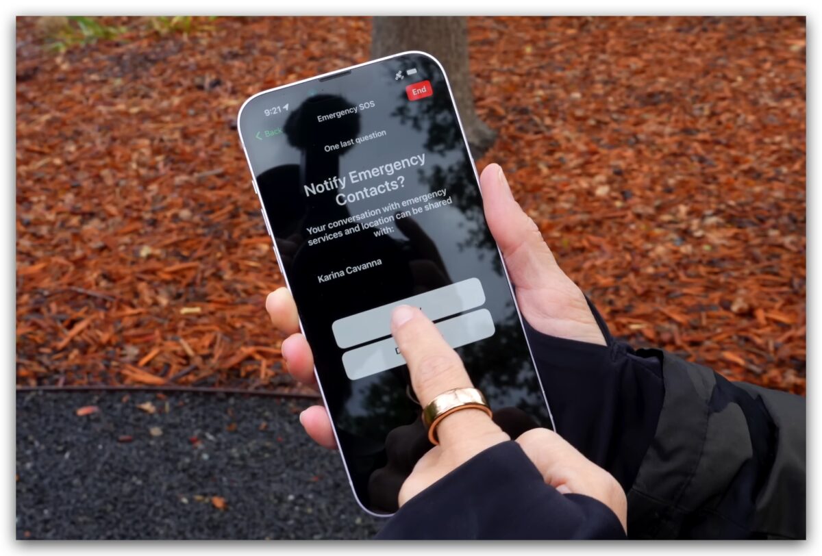 iPhone 衛星緊急服務 SOS 緊急聯絡電話