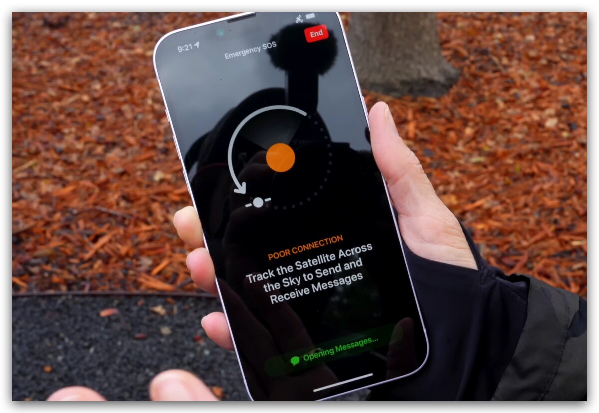 iPhone 衛星緊急服務 SOS 緊急聯絡電話