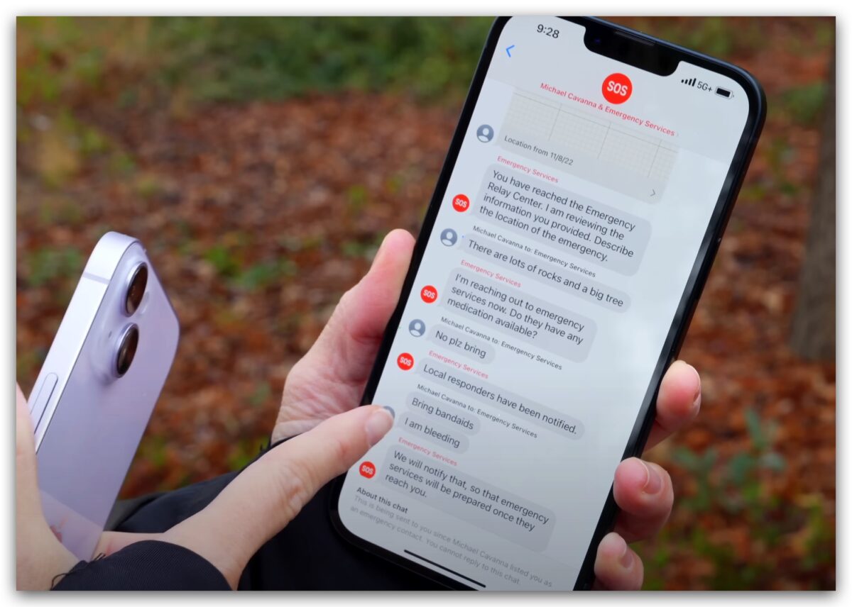 iPhone 衛星緊急服務 SOS 緊急聯絡電話